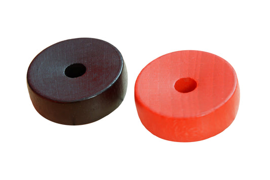 NOVUSS game birch puck, red
