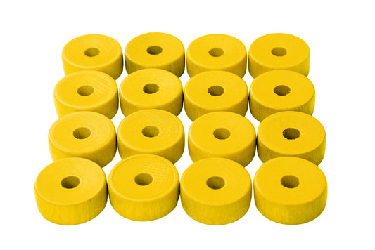 NOVUSS game pucks, yellow
