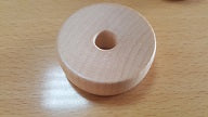 NOVUSS game puck, maple wood